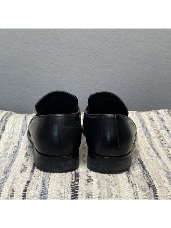 Dylan Gray Mens Black Leather Loafers Made In Italy Slip-On Dress Shoes 11.5 main image 8